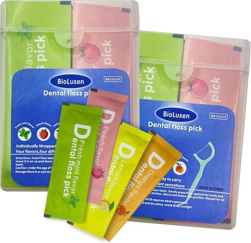 Individually Wrapped Dental Floss Picks,Oral Care Mini Flossers for Adults Fruit Flavor Travel Floss Picks Bulk,Tooth Picks Flossers Travel Essentials Camping Hotel Restaurant Office Party in Saudi Arabia