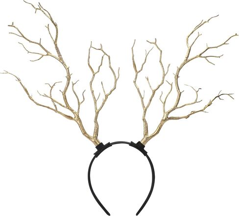 MOSTORY Tree Branch Antler Headband - Brown Woodland Costume Branch Headband Rustic Large Forest Antler Headpiece for Adult Halloween Renaissance Renfaire Cosplay Fantasy Photo Shoot in Kuwait