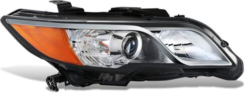 DNA MOTORING مصباح أمامي لجهاز العرض طراز OE متوافق مع 13-15 Acura RDX، كروم/عدسة شفافة/عاكس كهرماني، OEM-HL-0189-L in Saudi Arabia
