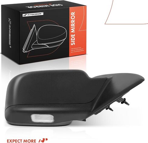 مرآة باب كهربائية جانبية للركاب من A-Premium - متوافقة مع Ford Fusion 2011 2012 وMercury Milan 2011 - نسيج أسود ساخن غير قابل للطي خارج مرآة الرؤية الخلفية، ضوء البركة، كشف النقاط العمياء in Saudi Arabia
