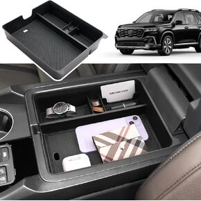 2023 2024 2025 Pilot Center Console Organizer for Honda Pilot (EX-L/TrailSport/Touring/Elite), Insert Armrest Organizer 2023 Pilot Console Tray Coin Container 2024 2025 Pilot Accessories