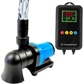 CONUERALL 90W 3690GPH Aquarium Return Pump 24V DC Water Pump Amphibious Design for Park waterfall Fish Tank Fountain Freshwater and Saltwater