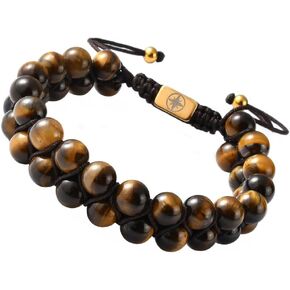 Tigers Eye Bracelet- Pulseras Para Hombres- Protection Bracelet- 21st Birthday Gifts for Him- Mens Bracelets Beads- Premium Tiger Eye Bracelet Men- Handmade Bracelets- 18 Birthday Gifts