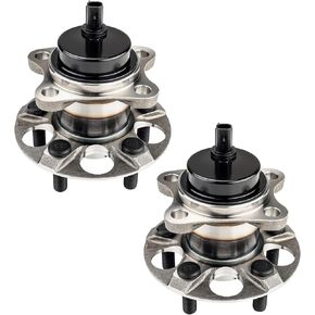Torchbeam Pair 512505 Rear Wheel Hub Bearing Assembly for 2010-2015 Toyota Prius, 2012-2015 Toyota Prius Plug-in Wheel Bearing 5 Lugs W/ABS