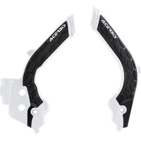 Acerbis X-Grip Frame Guard (WHITE/BLACK) For 19-22 HUSQVARNA FC450HQ