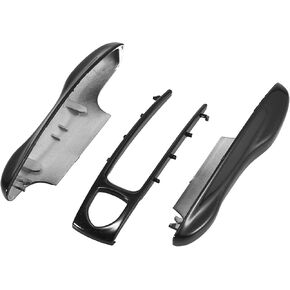 X AUTOHAUX 1 Set White Painted Key Cover Fob Shell Cover for Porsche Panamera Cayenne Taycan
