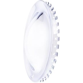 United Pacific BHC01-15 Triple Chrome 15" Steel Baby Moon Hub Caps, Mirror Finish, Smooth Plain Face, Domed Hub Caps, Chrome Wheel Covers - Set of 4