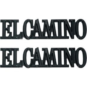 2Pcs Replacement for 1978-1987 El Camino Quarter Panel Emblem 3D Badge Nameplate Letter Replacement for El Camino (Chrome)