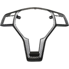 Bevinsee Steering Wheel Decoration Cover Trim Compatible with Mercedes Benz C-Class W204 C63 E-Class W212 E63 E-Class W207 E63 CLA-Class W117 CLA45 C218 CLS-Class Coupe 2012-2014