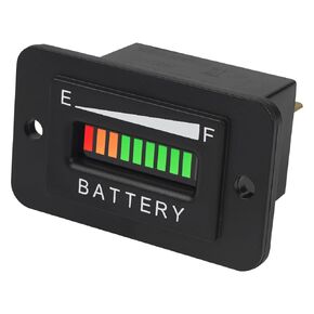 Car Battery Tester, Lead Acid Battery Voltage Indicator Gauge of Charge & Discharge, Alarm Function, Applicable to Golf Cart Lawn Mower Forklift RV (Mi-36V)