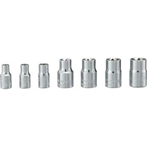 CRAFTSMAN Socket Set, External Torx, 1/4 and 3/8 Inch Drive, 7 Piece (CMMT34570)