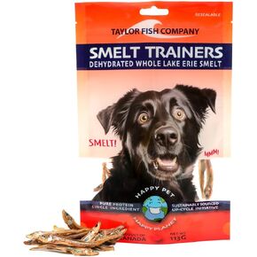 علاجات الحيوانات الأليفة من Walleye Bark للكلاب والقطط - وجبة خفيفة من الأسماك المجففة مكونة من مكون واحد، من مصادر مستدامة، خالية من الحبوب، عالية البروتين، بدون إضافات، أوميغا 3 الطبيعية، تدعم صحة الجلد والفرو، كيس 4 أونصة in Kuwait
