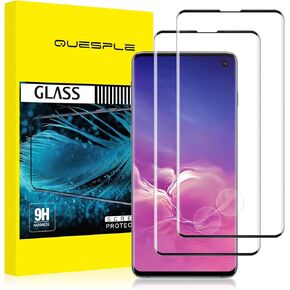 Galaxy S9 Screen Protector, 2 Pack Shatterproof Premium Tempered Glass Film for Samsung Galaxy S9 Screen Protector/ 3D Curved/Easy Installation/Case-Friendly