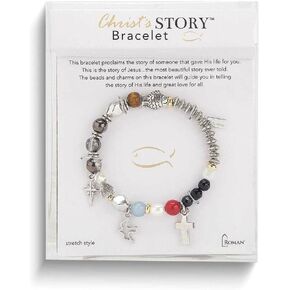 Roman 13662 Christ Story Bracelet, 7-inch Length