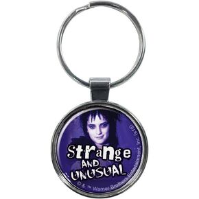 Ata-Boy Beetlejuice Movie Lydia Deetz Strange and Unusual 1.5" Fob Keychain for Keys, Backpack Pulls and More