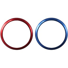 BYOBYO 2 قطعة من الألومنيوم لمقبض الوسائط المتعددة للسيارة، حلقة بوتون، وحدة تحكم الوسائط المتعددة، غطاء مقبض ديكور وحدة التحكم المركزية iDrive، غطاء حلقة لسلسلة BMW 1 2 3 4 5 6 7 in Kuwait