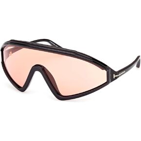 Tom Ford LORNA FT1121 Shiny Black/Light Brown 0/0/120 men Sunglasses