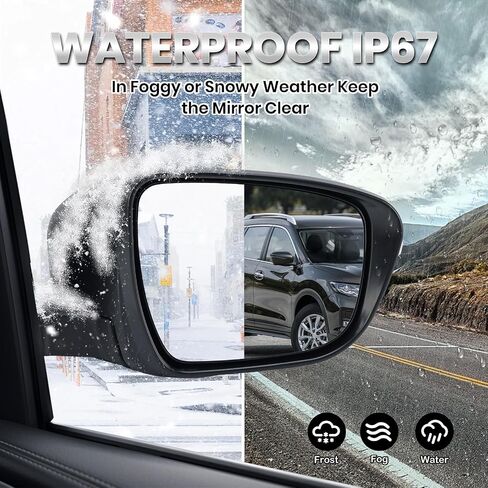 Right Passenger Side Mirror Compatible with Nissan X-trail T32 Rogue 2014-2020 with Heated Power Folding Turn Signal Camera Power Glass (13 Pins) in Saudi Arabia
