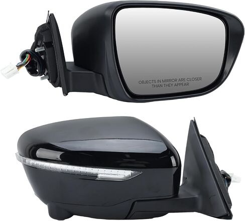Right Passenger Side Mirror Compatible with Nissan X-trail T32 Rogue 2014-2020 with Heated Power Folding Turn Signal Camera Power Glass (13 Pins) in Saudi Arabia