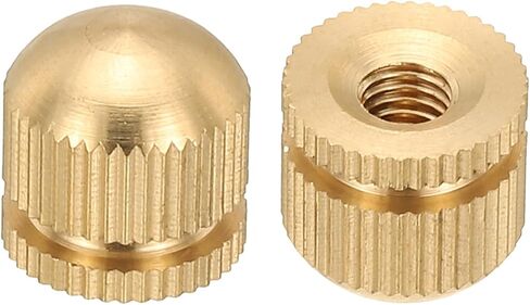 PATIKIL M4x10x10mm Cap Nut, 15 Pack Acorn Nut Screw Knob Cap Insert Bolt Cover Female Thread Knurled Decorative Hardware Fittings Lamp Light Fixtures in Saudi Arabia