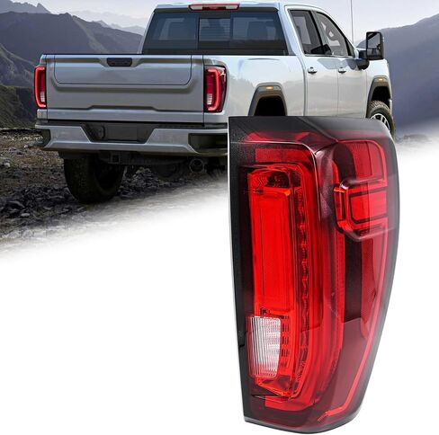 Tail Light Assembly Compatible with 2019-2023 GMC Sierra 1500 2500HD 3500HD LED Type Rear Brake Lamp Left Driver Side, Replaces# 86820473 in Saudi Arabia