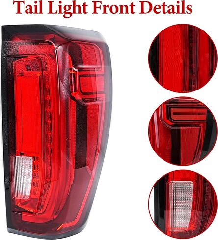 Tail Light Assembly Compatible with 2019-2023 GMC Sierra 1500 2500HD 3500HD LED Type Rear Brake Lamp Left Driver Side, Replaces# 86820473 in Saudi Arabia
