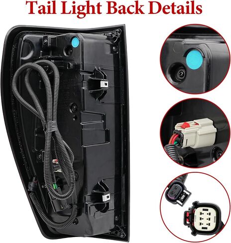 Tail Light Assembly Compatible with 2019-2023 GMC Sierra 1500 2500HD 3500HD LED Type Rear Brake Lamp Left Driver Side, Replaces# 86820473 in Saudi Arabia