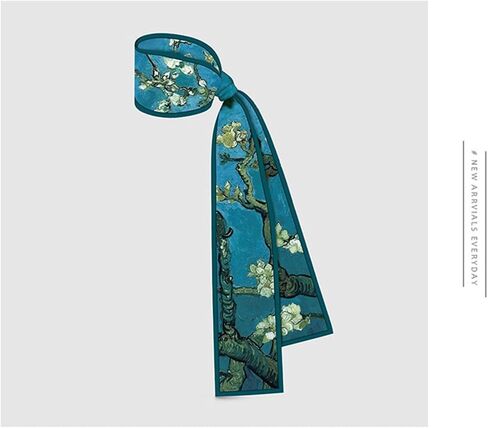 QTMY Purse Scarf,Scarf for Bags Silk Head Scarf for Hair Handbag Women Scarfs Band Hair Neck Scarves,145 in Saudi Arabia