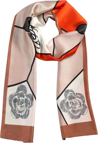 Silk Scarf for Women Neck Scarf Lightweight for Women 5"x 59"Scarf for Women Shawls for Headscarf and Neck in Saudi Arabia