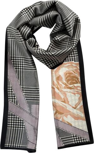 Silk Scarf for Women Neck Scarf Lightweight for Women 5"x 59"Scarf for Women Shawls for Headscarf and Neck in Saudi Arabia