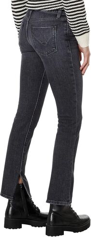 HUDSON Women's Nico Mid-Rise Straight (Inseam Slit) in Saudi Arabia