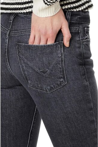 HUDSON Women's Nico Mid-Rise Straight (Inseam Slit) in Saudi Arabia