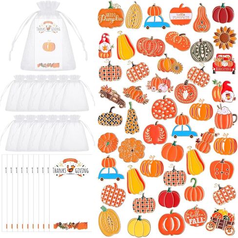 Siifert 150 جهاز كمبيوتر شخصى الخريف الشكر المينا دبابيس مجموعات الهدايا تشمل 50 جهاز كمبيوتر شخصى دبابيس المينا اليقطين 50 جهاز كمبيوتر شخصى بطاقة 50 جهاز كمبيوتر شخصى حقيبة الأورجانزا الخريف لطيف اليقطين التلبيب دبابيس السائبة حقائب الظهر دبابيس لحقائب  in Kuwait