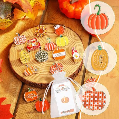 Siifert 150 جهاز كمبيوتر شخصى الخريف الشكر المينا دبابيس مجموعات الهدايا تشمل 50 جهاز كمبيوتر شخصى دبابيس المينا اليقطين 50 جهاز كمبيوتر شخصى بطاقة 50 جهاز كمبيوتر شخصى حقيبة الأورجانزا الخريف لطيف اليقطين التلبيب دبابيس السائبة حقائب الظهر دبابيس لحقائب  in Kuwait