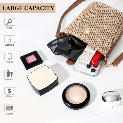 SUOSDEY Staw Crossbody Bag for Women Straw Beach Tote Bag Handbag Shoulder Purse for Women in Saudi Arabia