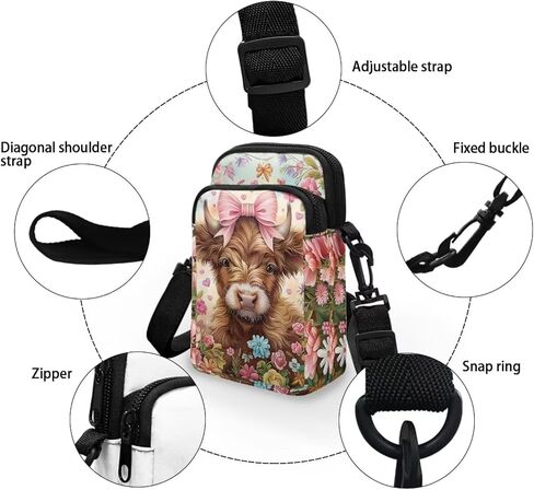 Xpyiqun Crossbody Phone Bag for Purse for Women Canvas Small Sling Shoulder Handbag Cross Body Pouch in Kuwait