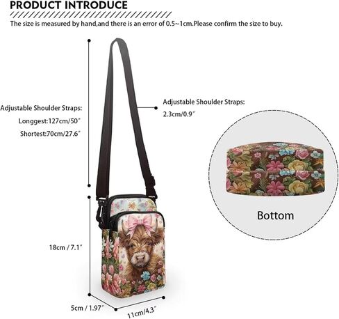 Xpyiqun Crossbody Phone Bag for Purse for Women Canvas Small Sling Shoulder Handbag Cross Body Pouch in Kuwait