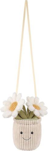 المشمش لامب بوعاء ديزي زهرة النبات حقيبة الكتف crossbody محفظة أفخم للبالغين والفتيات في سن المراهقة الأولاد، حقيبة كتف الحيوانات المحشوة، وحقائب اليد الأزياء للأطفال والكبار، 10.7 بوصة in Kuwait