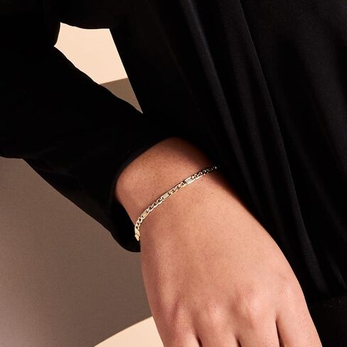 سوار سلسلة GELIN Figaro قابل للتعديل من الذهب الخالص عيار 14 قيراط in Kuwait