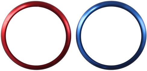 BYOBYO 2 قطعة من الألومنيوم لمقبض الوسائط المتعددة للسيارة، حلقة بوتون، وحدة تحكم الوسائط المتعددة، غطاء مقبض ديكور وحدة التحكم المركزية iDrive، غطاء حلقة لسلسلة BMW 1 2 3 4 5 6 7 in Kuwait