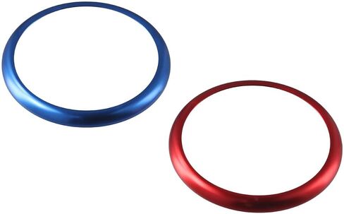 BYOBYO 2 قطعة من الألومنيوم لمقبض الوسائط المتعددة للسيارة، حلقة بوتون، وحدة تحكم الوسائط المتعددة، غطاء مقبض ديكور وحدة التحكم المركزية iDrive، غطاء حلقة لسلسلة BMW 1 2 3 4 5 6 7 in Kuwait