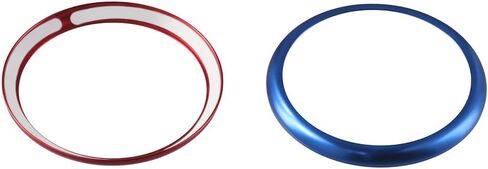 BYOBYO 2 قطعة من الألومنيوم لمقبض الوسائط المتعددة للسيارة، حلقة بوتون، وحدة تحكم الوسائط المتعددة، غطاء مقبض ديكور وحدة التحكم المركزية iDrive، غطاء حلقة لسلسلة BMW 1 2 3 4 5 6 7 in Kuwait