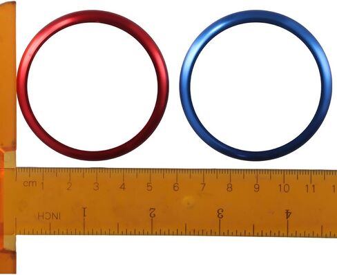 BYOBYO 2 قطعة من الألومنيوم لمقبض الوسائط المتعددة للسيارة، حلقة بوتون، وحدة تحكم الوسائط المتعددة، غطاء مقبض ديكور وحدة التحكم المركزية iDrive، غطاء حلقة لسلسلة BMW 1 2 3 4 5 6 7 in Kuwait