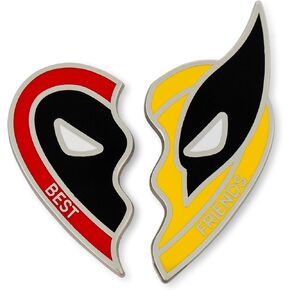 SalesOne LLC Marvel Studios Deadpool & Wolverine Best Friends 2-Piece Enamel Pin Set | Badge Accessories for Lanyard, Backpack, Clothes