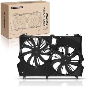 A-Premium Engine Radiator Cooling Fan Assembly Compatible with Select Lexus Models - RX350 2016-2022, RX350L 2018-2022 - Replace # 163610P400, 163610P420