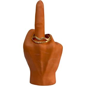 SWIFT&STONE Marbled Ring Holder Middle Finger, Engagement Wedding Ring Holder, Funny Ring Holder, Christmas Birthday Engagement Gifts for Women, Christmas Birthday Gifts for Men (Sage Green)