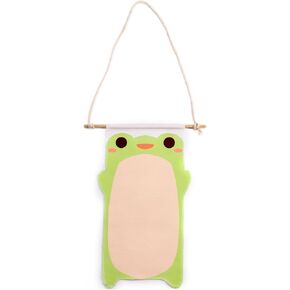 Wall Hanging Jewelry Organizers Cute Animal Pin Banner Display Holder Indoor Home Decor (frog)