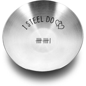 11th Anniversary Steel Gifts for Women Men 11 Year Wedding Anniversary for Wife Husband Couple Gifts for 11th Anniversary Decorations Ring Dish Jewelry Tray for Him Her Christmas Valentines