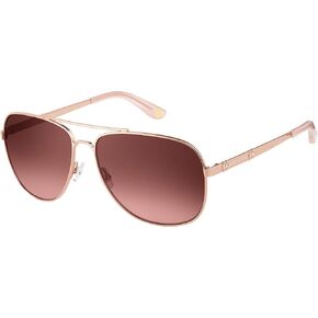 Juicy Couture Women's JU 589/S Aviator Sunglasses, Rose Gold, 59 mm