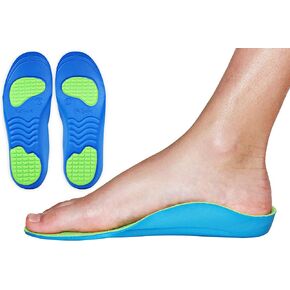 Neon Fix Premium Grade Orthotic Insole by KidSole For Flat Feet and Arch Support (20 CM) Kids Size 12-1.5